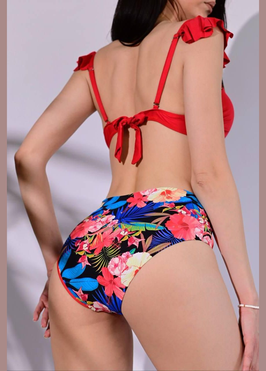 Красный демисезонный купальник женский раздельный красный раздельный No Brand Купальник жіночий роздільний