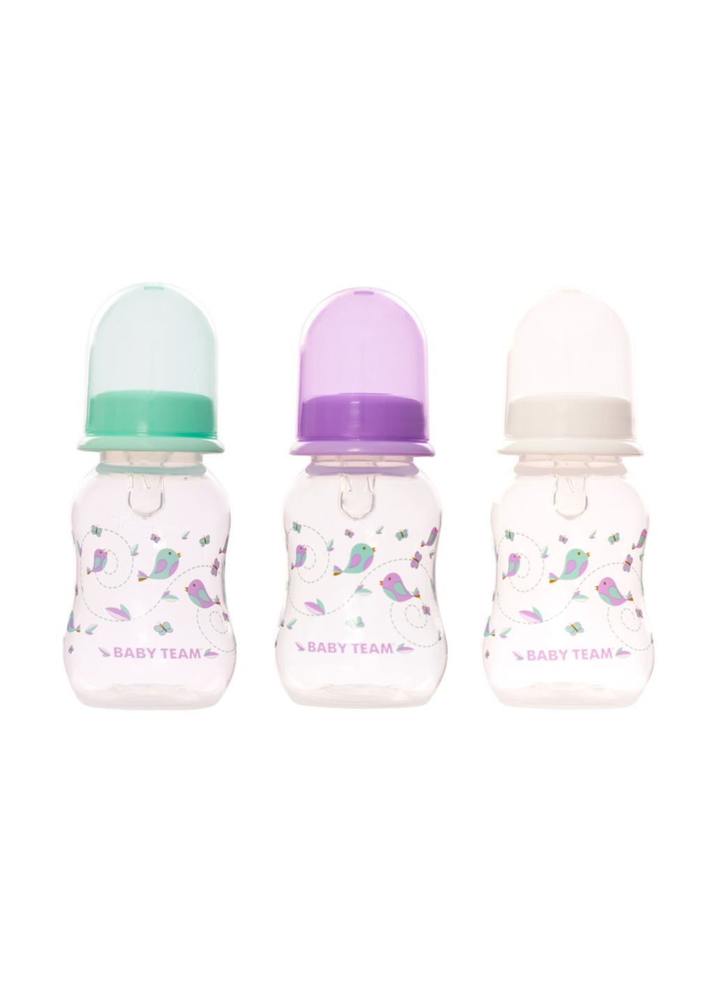 Бутылочка для кормления с силиконовой соской цвет разноцветный ЦБ-00193762 Baby Team (292706624)