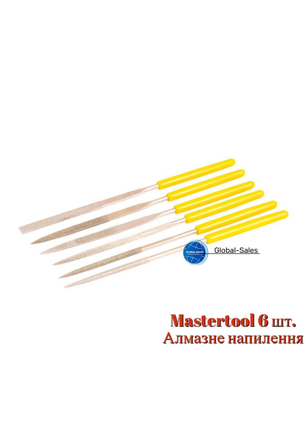 Набор алмазных надфилей Mastertool 6 шт. (06-0011) Master Tool (335048300)