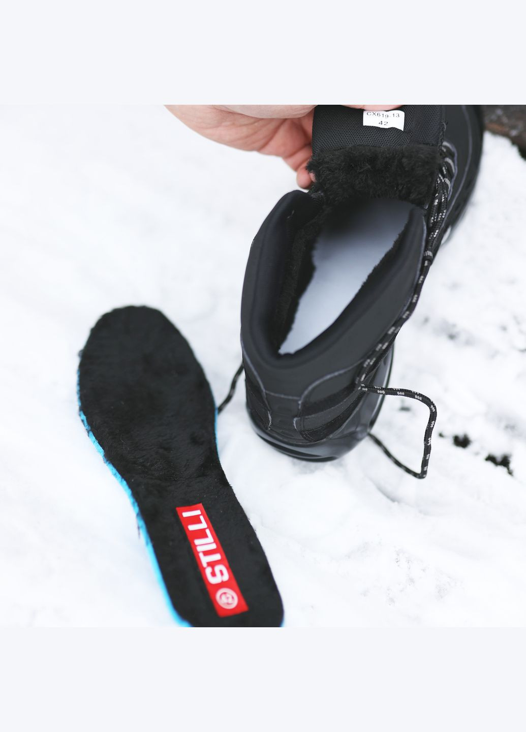 Черные зимние зимние кроссовки hight black Stilli Air Max 95