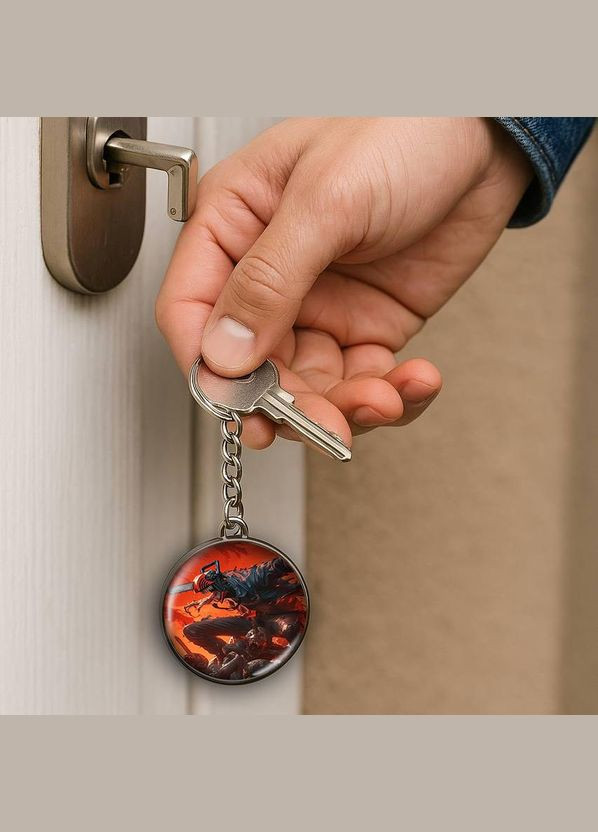 Набір підвіска (кулон) та брелок Аніме Человек бензопила #02 (подарунковий набір) No Brand (332633865)