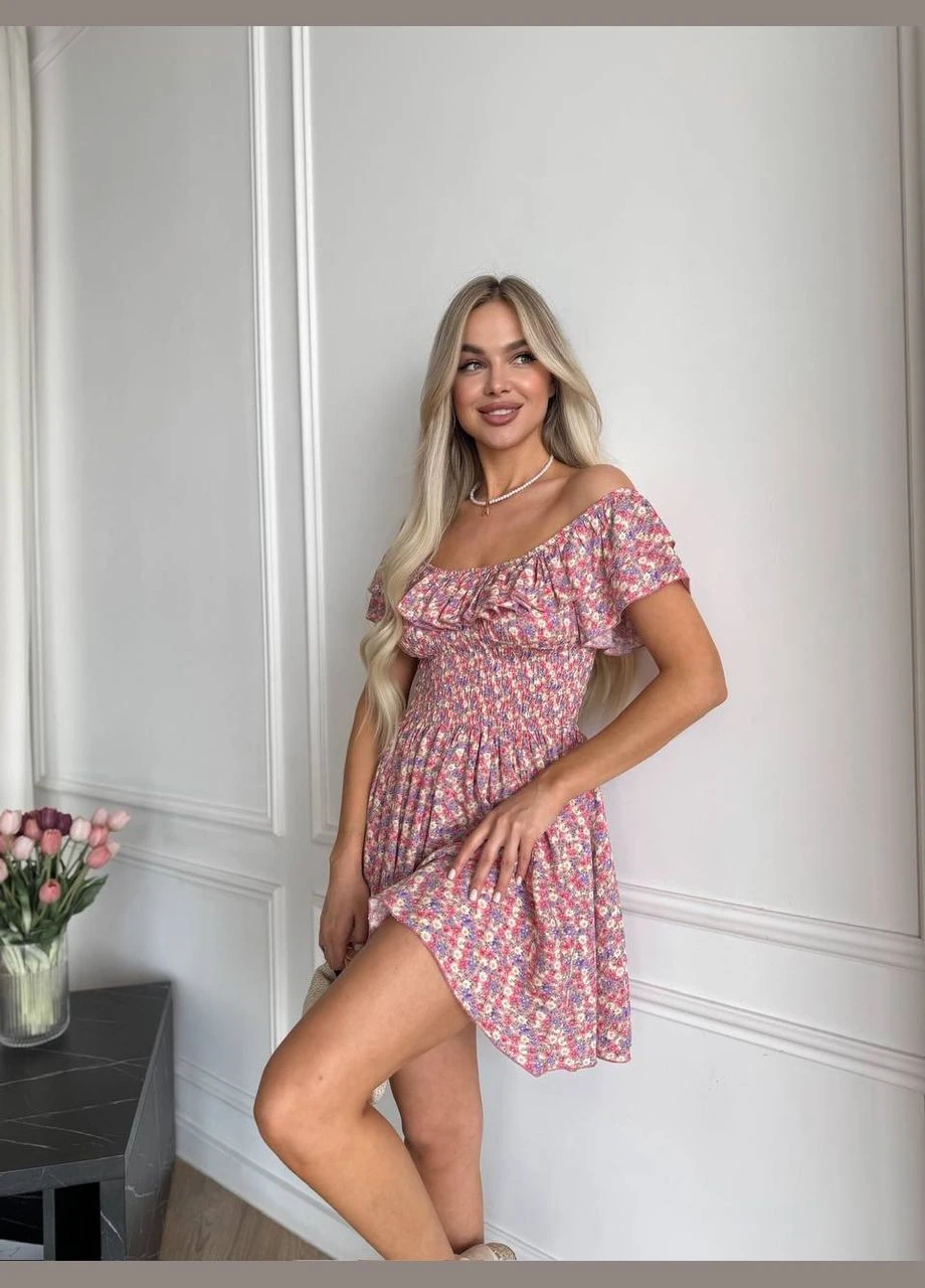 Пудрова літня сукня міні Fashion