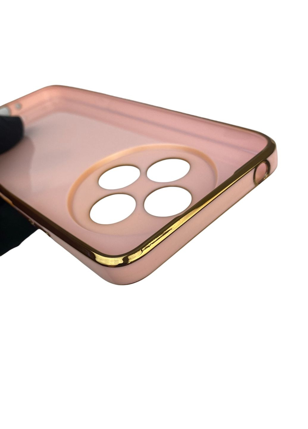 Чехол для Poco C75 с кольцом MagSafe с золотой окантовкой на сяоми поко с75 пудровый gs1 Xiaomi (366236608)