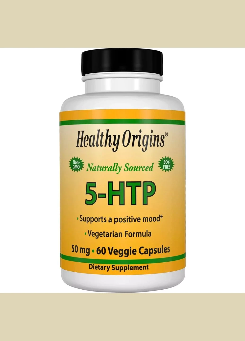 5-HTP (Гідрокситриптофан), 50мг,, 60 гелевих капсул Healthy Origins (292008611)