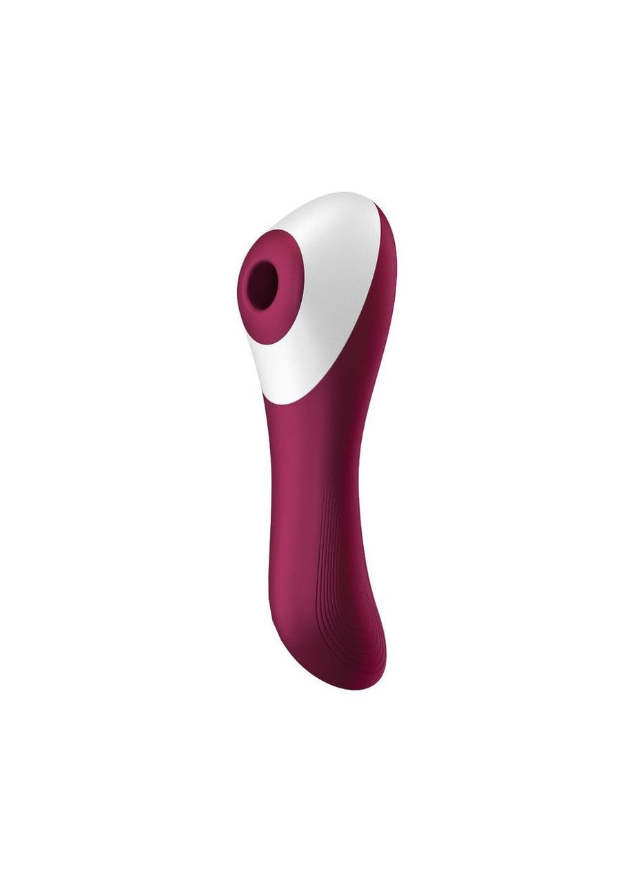 Вакуумний стимулятор із вібрацією Dual Crush Wine Red - CherryLove Satisfyer (283251318)