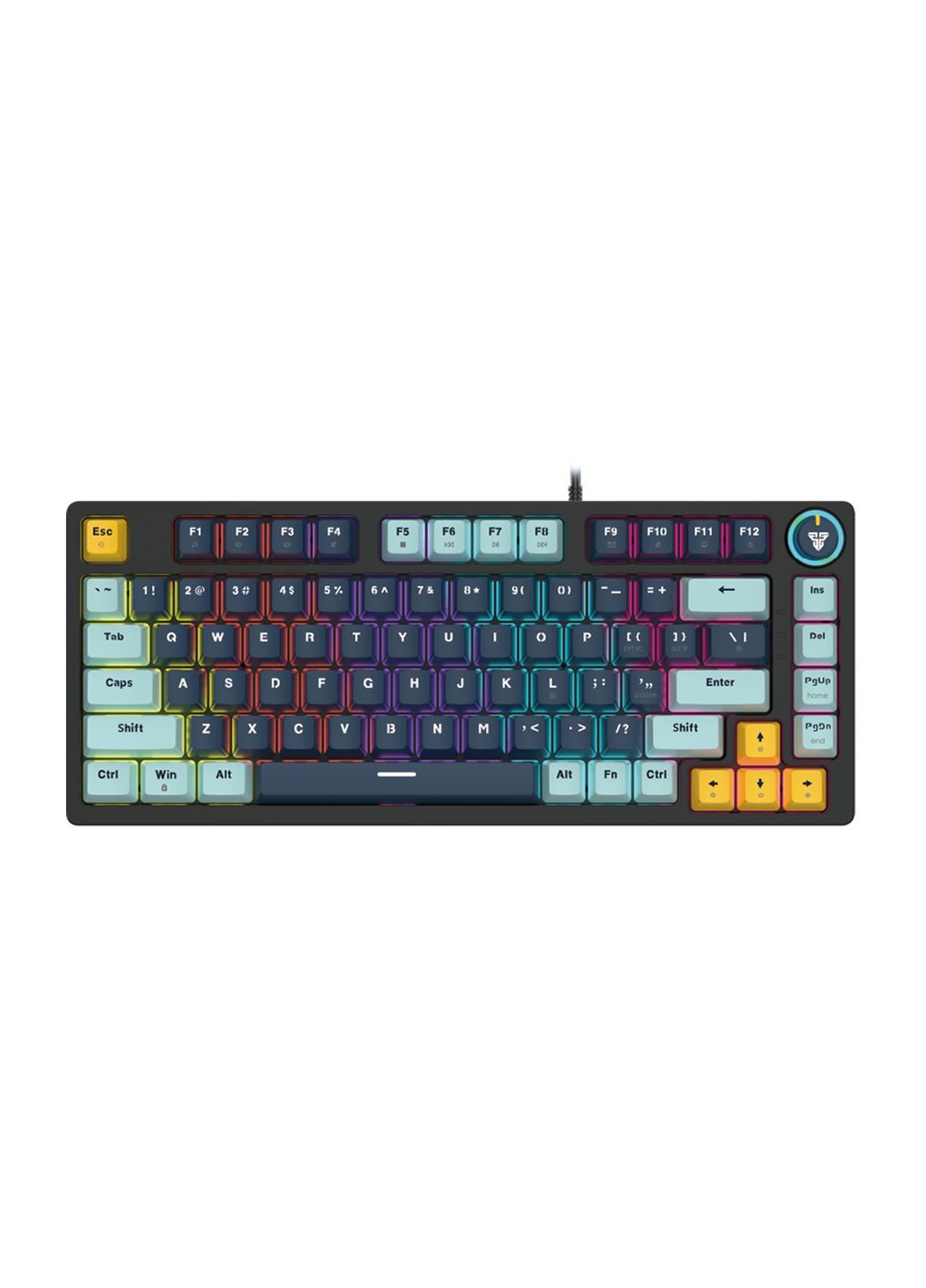 Клавиатура Игровая ATOM81 MK875V2 Blue Switch Цвет Navy Fantech (337995514)