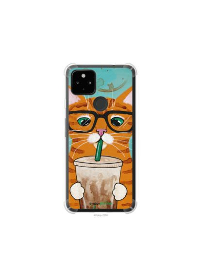 Чохол на Google Pixel 5A Зеленоокий кіт в окулярах "4054sp-2286-2448" Endorphone (362604756)