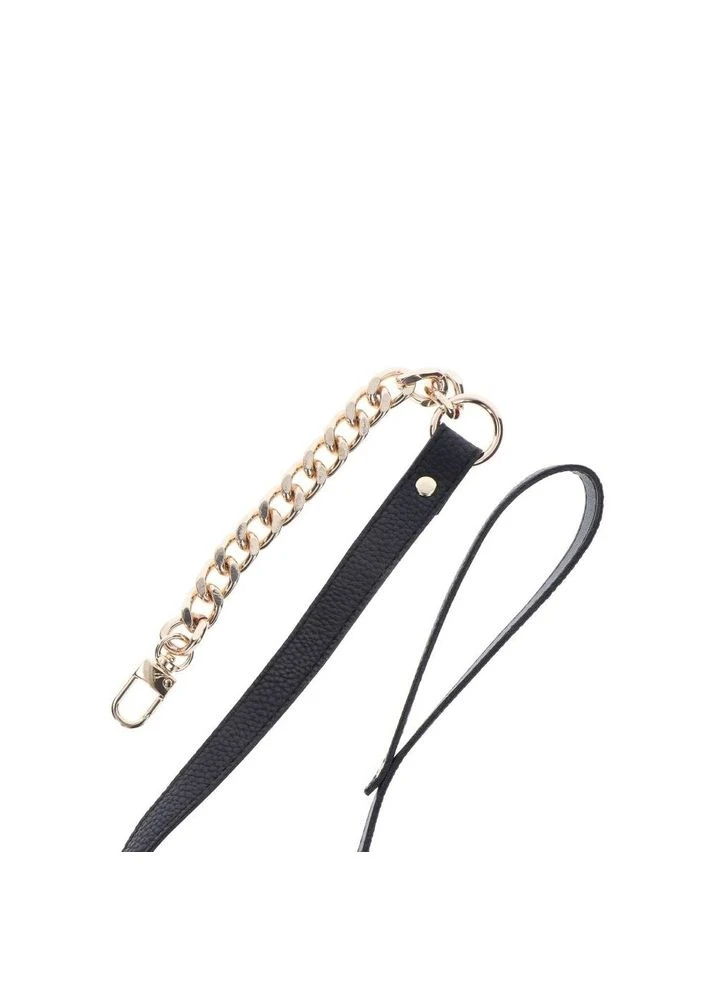 Поводок цепь с петлей из искусственной кожи Statement Leash золотистый, 75 см CherryLove Taboom (293293545)
