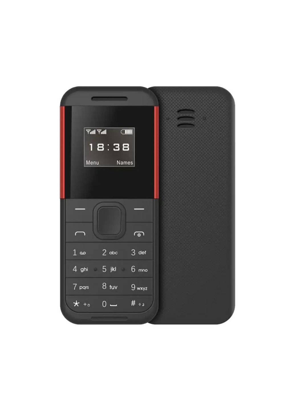 Мини мобильный телефон AIEK BM222 2SIM Черный Home (288578999)