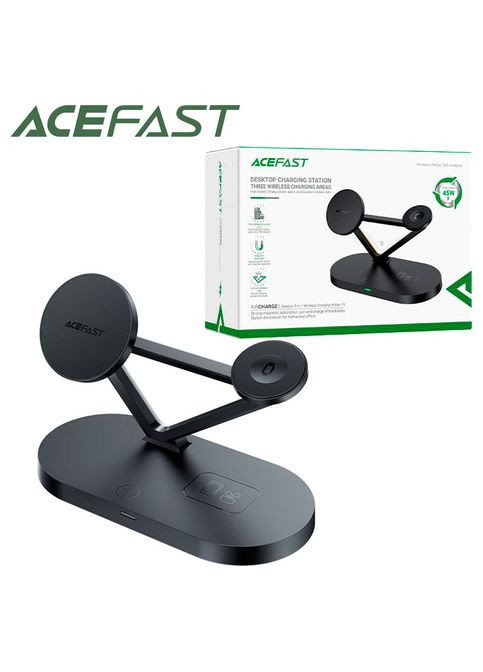 Беспроводное зарядное устройство E9 3in1 black Acefast (346510743)