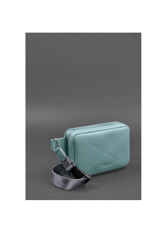 Сумка жіноча шкіряна через плече Dropbag Mini бірюзова BlankNote (302007907)