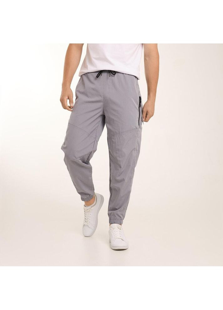 Чоловічі демісезонні спортивні штани сірі No Brand (353390424)