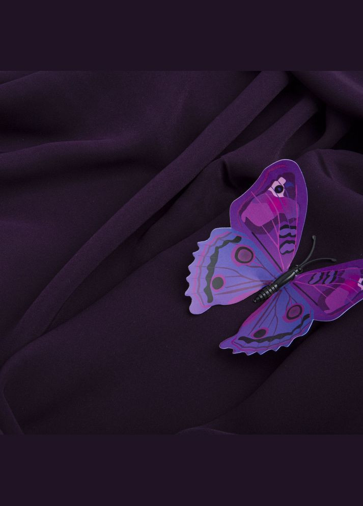 Тканина костюмна креп баклажан Barbie (306458988)