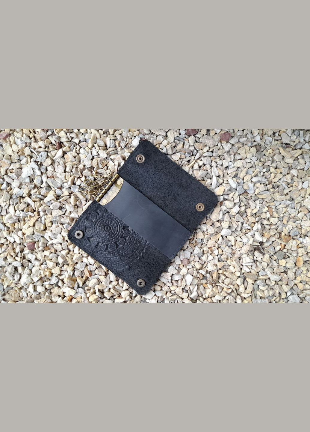 Ключниця кишенькова "Мандала" чорний 14*6.5 см (10М-Чор) Гранд Презент (278259459)