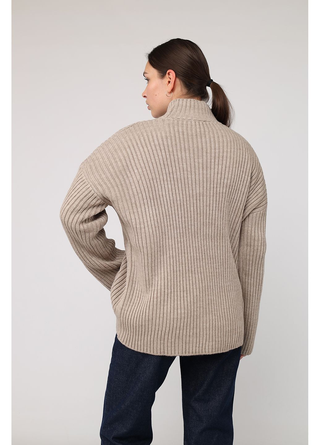 Бежевий зимовий светр жіночий колір бежевий цб-00285757 Yuki