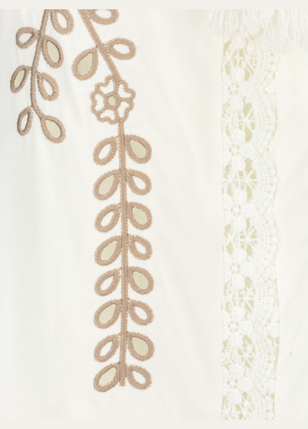 Вышиванка рубашка с принтом женская 2214 S Белый (2000990588401A) ES-Q (294753631)