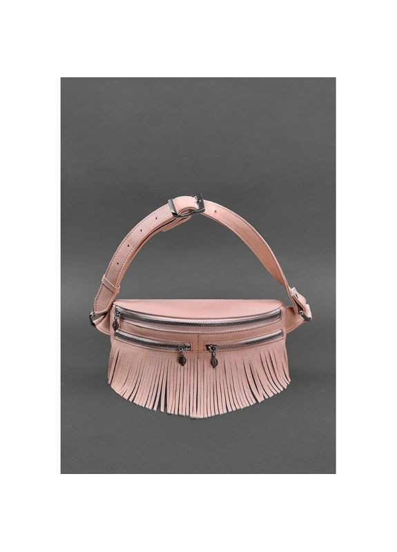 Поясная сумка женская кожаная через плечо Spirit розовая BlankNote (302008233)