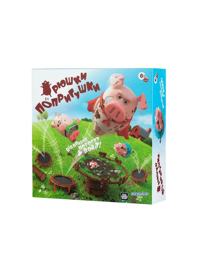 Настольная игра "Хрюшки - попрыгушки" FGS63 на украинском языке Fun Games (306435428)