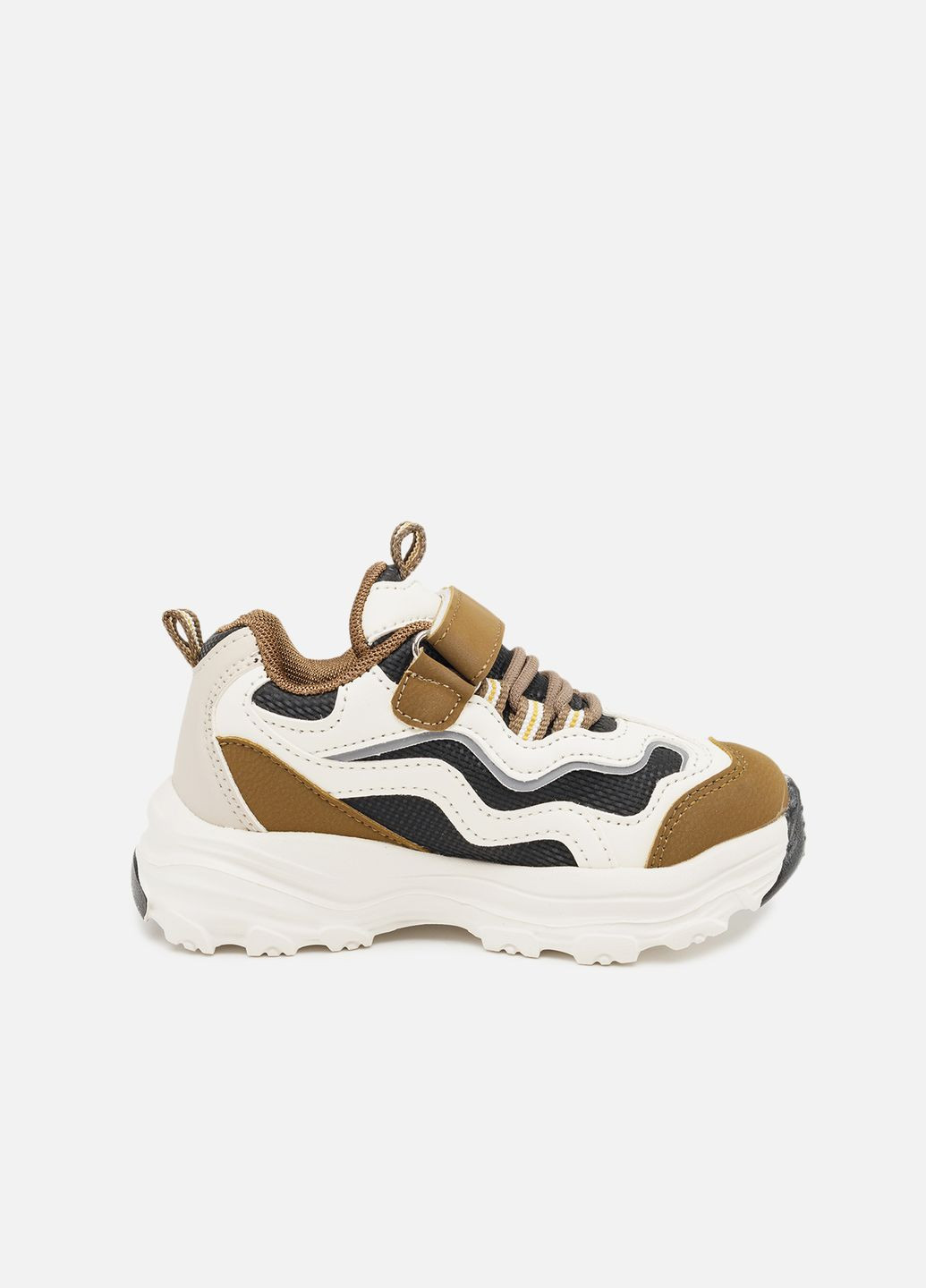 Коричневі осінні кросівки на платформі для дівчинки колір коричневий цб-00260500 Kimboo