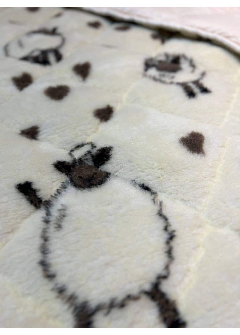 Ковдра зимова з відкритим хутром Баранчик Шон Двоспальна розмір 180х220 см ±5% мікрофібра / паяний холофайбер SOVA текстиль Ковдра хутро Баранчик Шон - 2,0 (364963545)