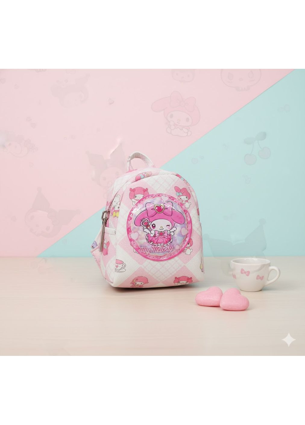 Брелок Май мелоді My Melody сумочка Санріо рюкзачок дитячий 9,5*8*5 см Shantou (311301075)