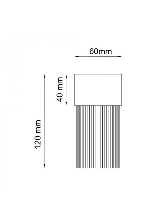 Архітектурний накладний світильник DH0148ARD під лампу чорний Ardero (365651053)