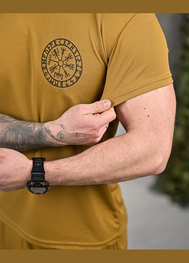 Армійський чоловічий літній костюм Руни шорти+футболка койот Freedom