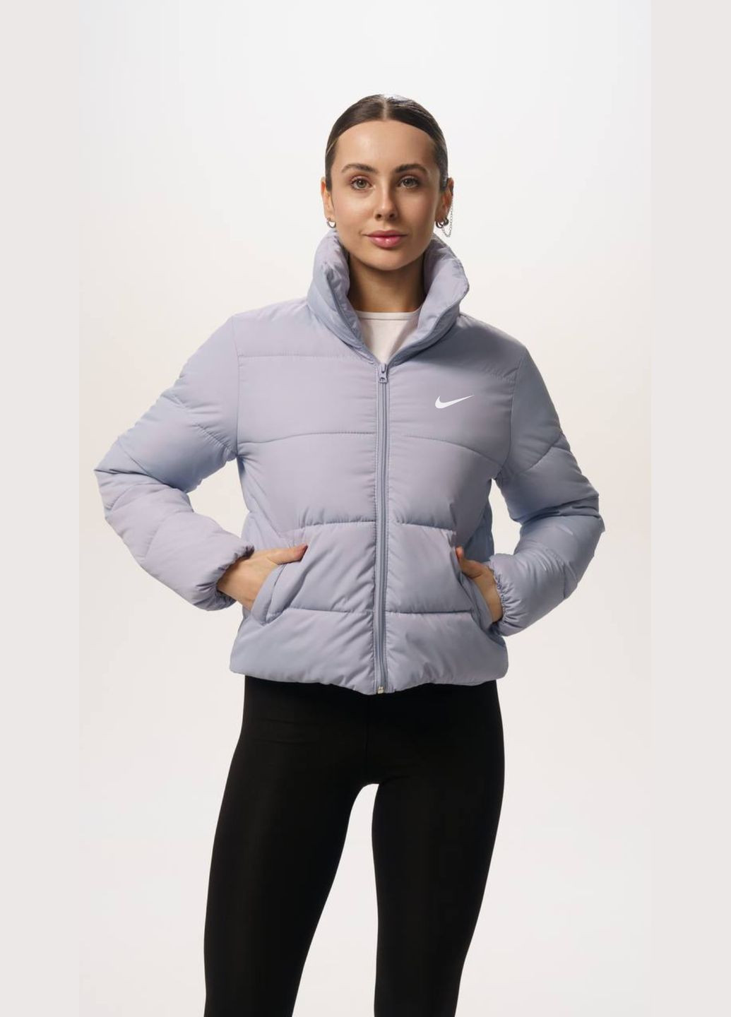 Светло-голубая стильная базовая куртка из лого✨ Luna