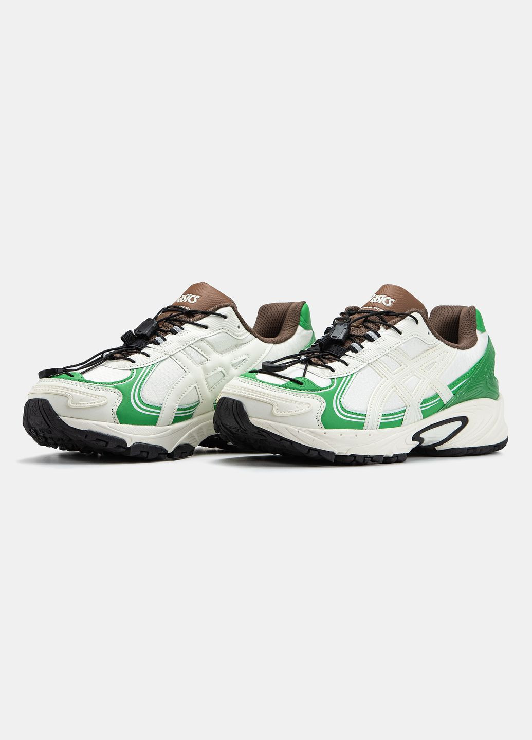 Білі Осінні кросівки чоловічі asics gel-kahana tr v4 white green | асікс гель-кахана тр в4 білі зелені No Brand