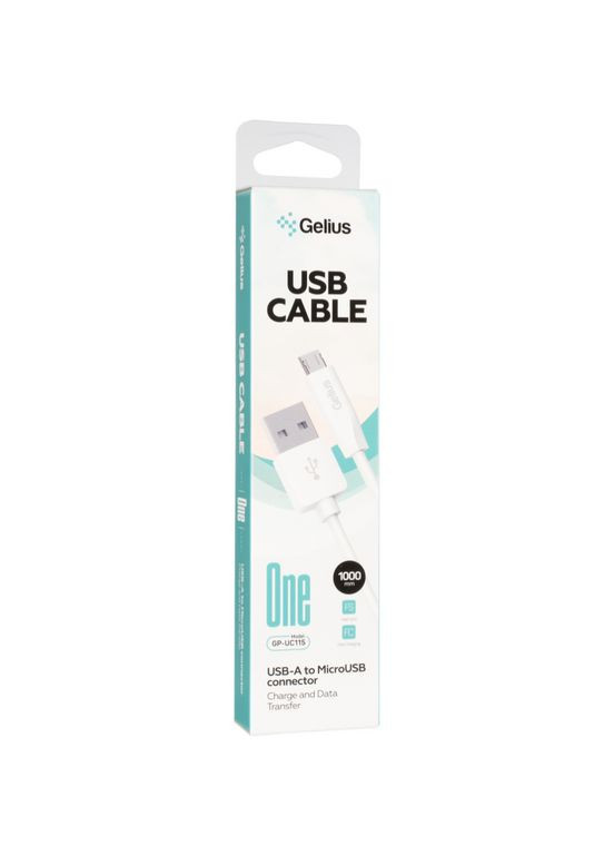 Кабель USB One GP-UC115 (1m) MicroUSB White Gelius (317192827)