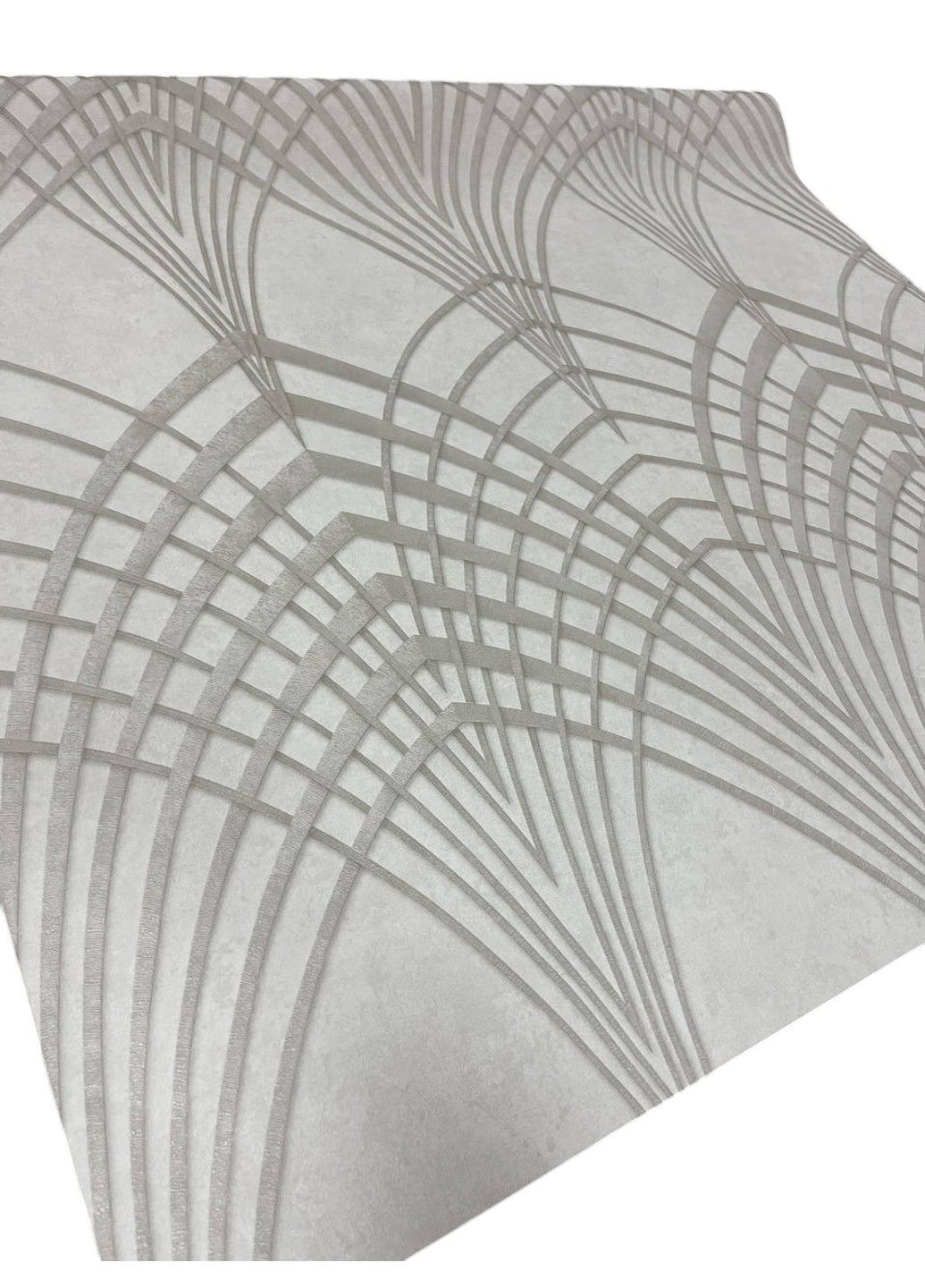 Шпалери вінілові в спальню на флізеліновій основі 10.05 × 1,06 31954, бежеві з геометричним орнаментом MARBURG (339111285)