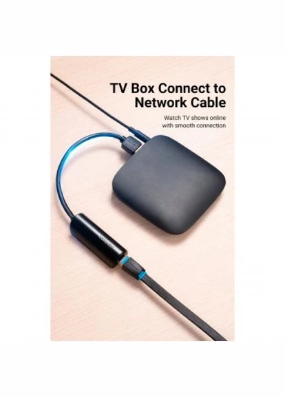 Кабель Vention USB 3.0 to Ethernet RJ45 1000Mb black (275092754)