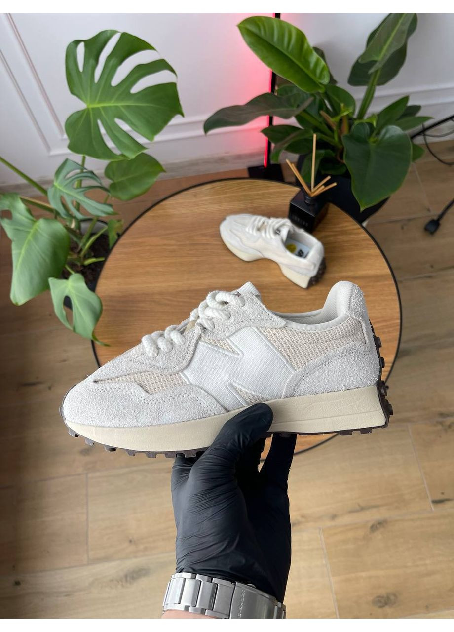 Кроссовки женские New Balance 327 Beige | Нью Беланс 327 бежевые No Brand бежевые демисезоны (357207858)