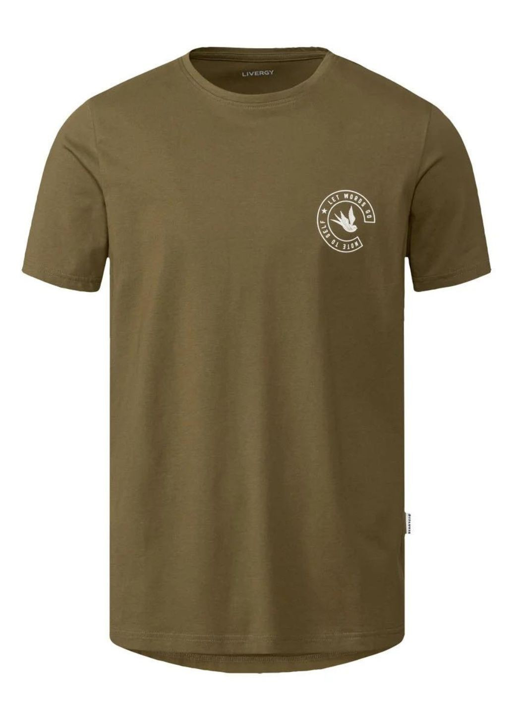 Хаки (оливковая) футболка мужская. хлопок с коротким рукавом Livergy