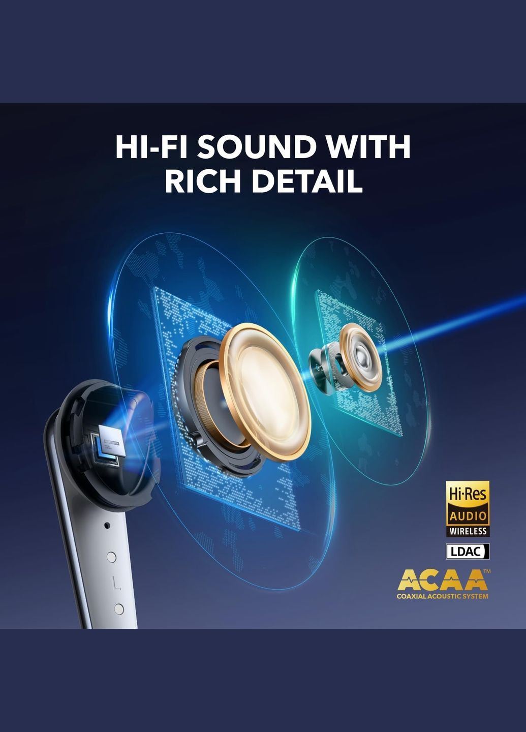 Bluetooth-гарнитура SoundCore Liberty 4 Pro ANC White Matte (A3954G21) Anker (336956548)