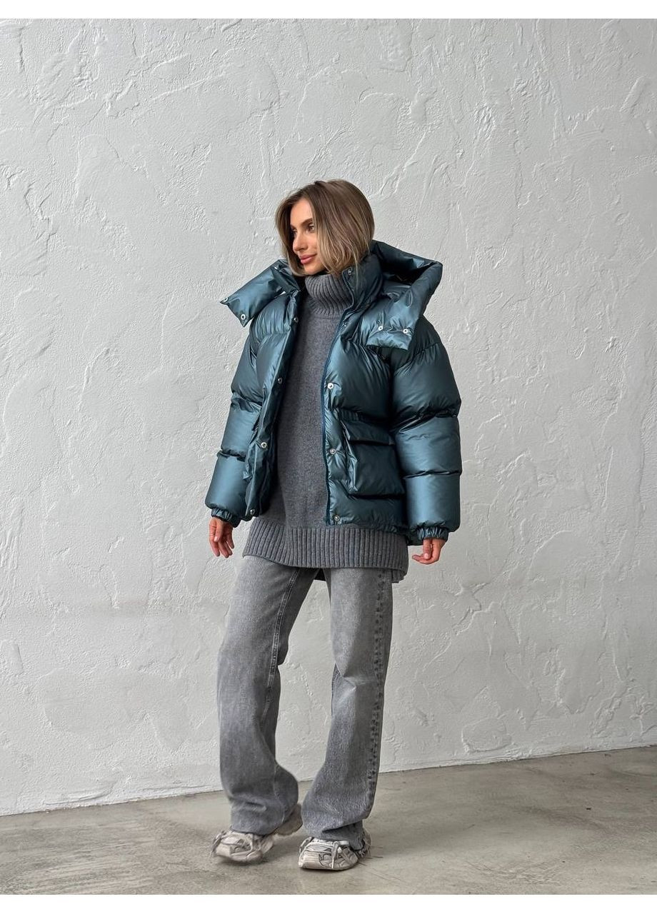 Синий зимний Пуховик milirud