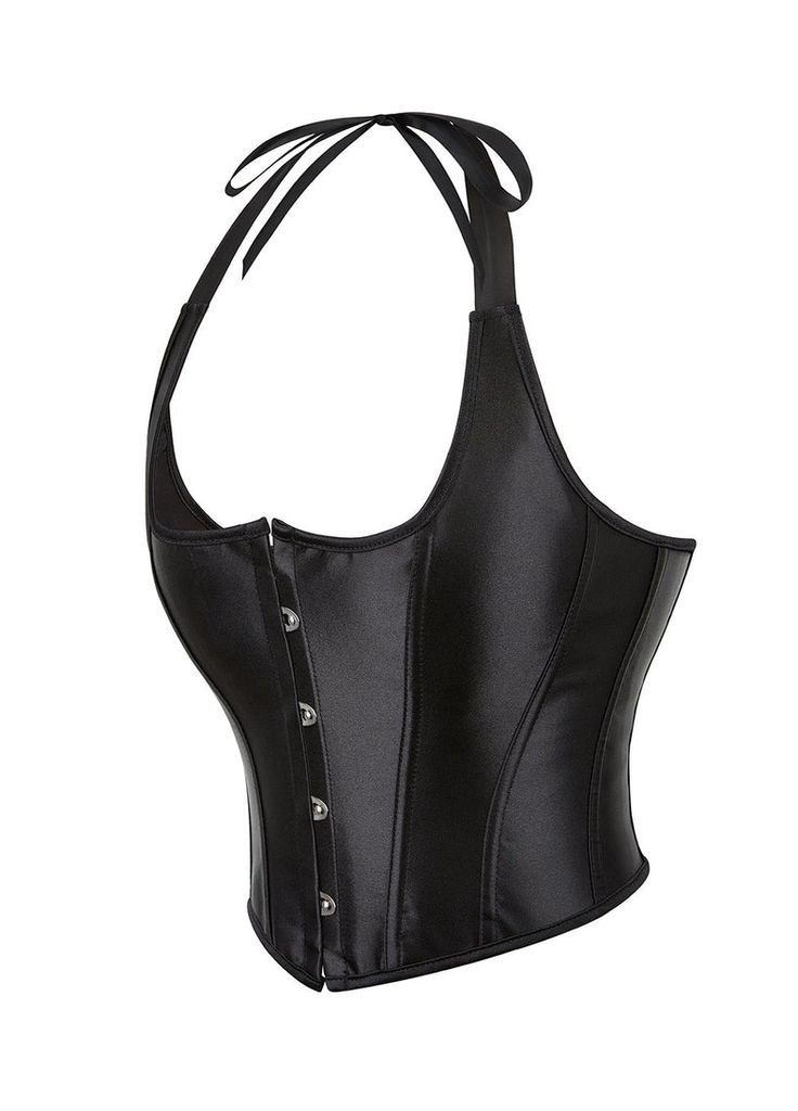 Корсет на зав'язках стрічках із бретелями 12 Plastic Bones з підтримкою бюста, чорний, Star Night (369143672)