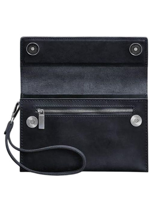Сумка клатч на руку мужская из натуральной кожи маленькая Синий 37622 BlankNote (353690211)