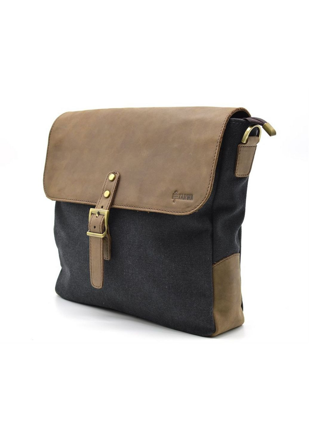 Чоловіча шкіряна сумка через плече 30х32х7.5 см TARWA (315869313)