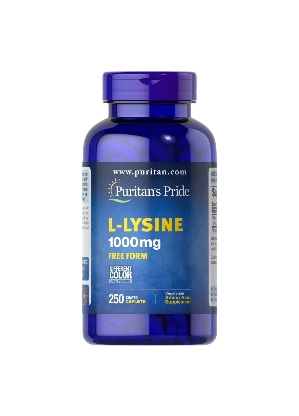 Комплекс аминокислот L-Lysine 1000 mg - 250 caps Puritans Pride (297582115)