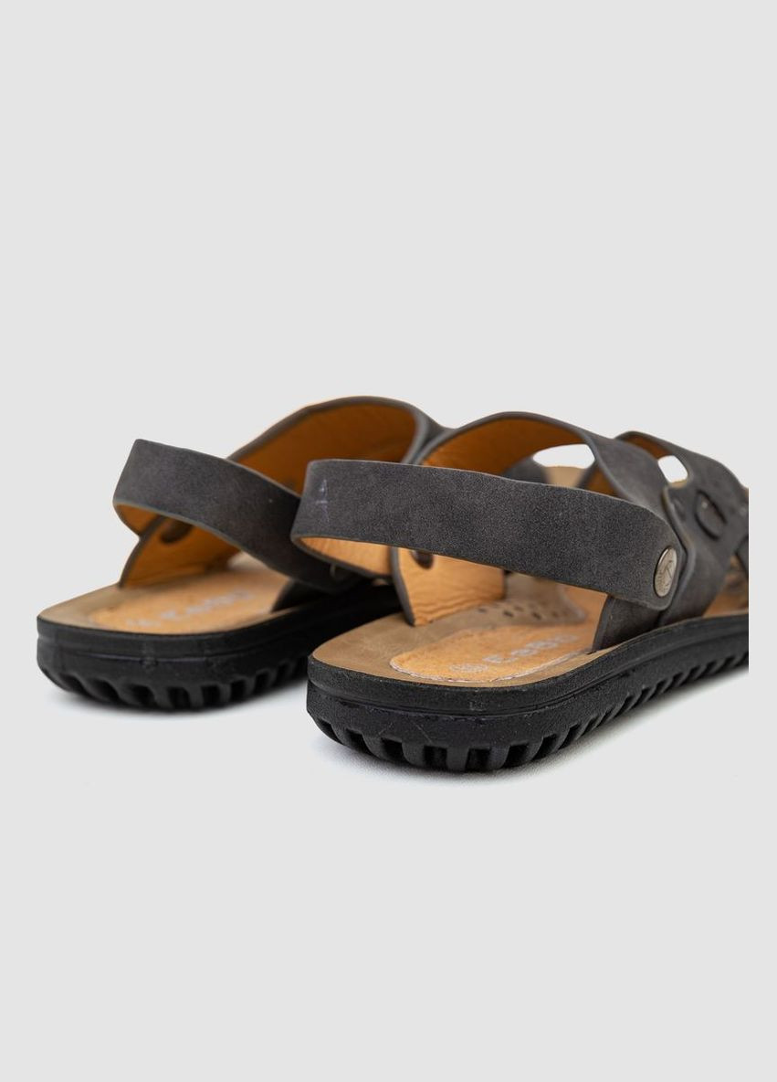 Темно-серые повседневные сандалии детские для мальчика Ager