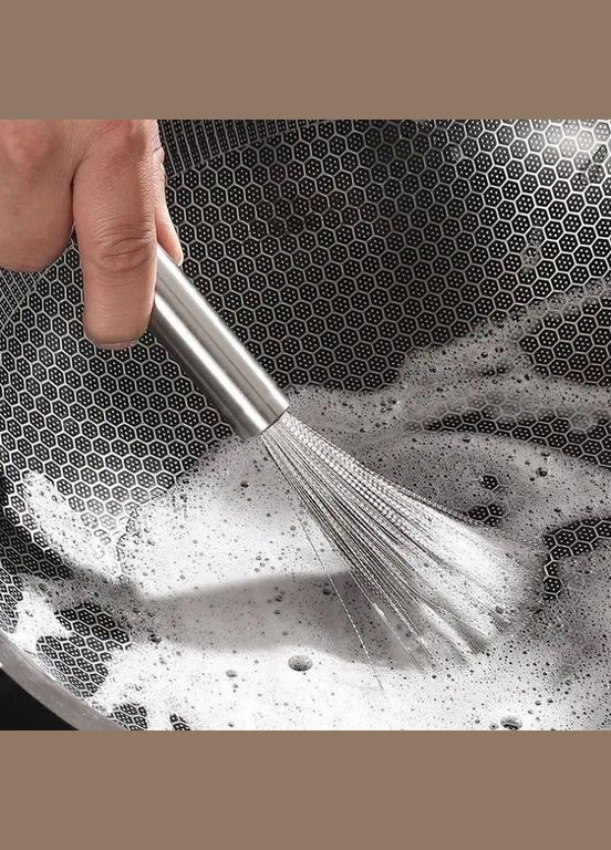 Щетка-скуббер из нержавеющей стали Многофункциональная No Brand (366818139)