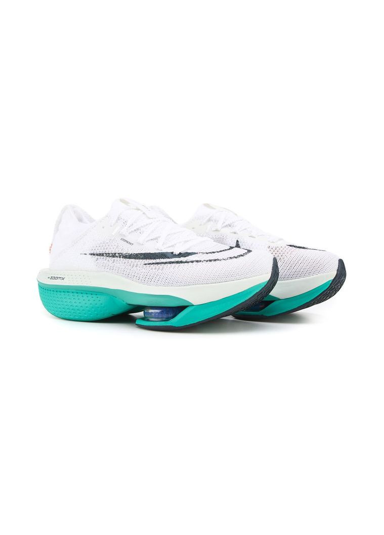 КРОСІВКИ ЖІНОЧІ NIKE AIR ZOOM ALPHAFLY WHITE GREEN НАЙК АІР ЗУМ No Brand сірі демісезони (368859727)