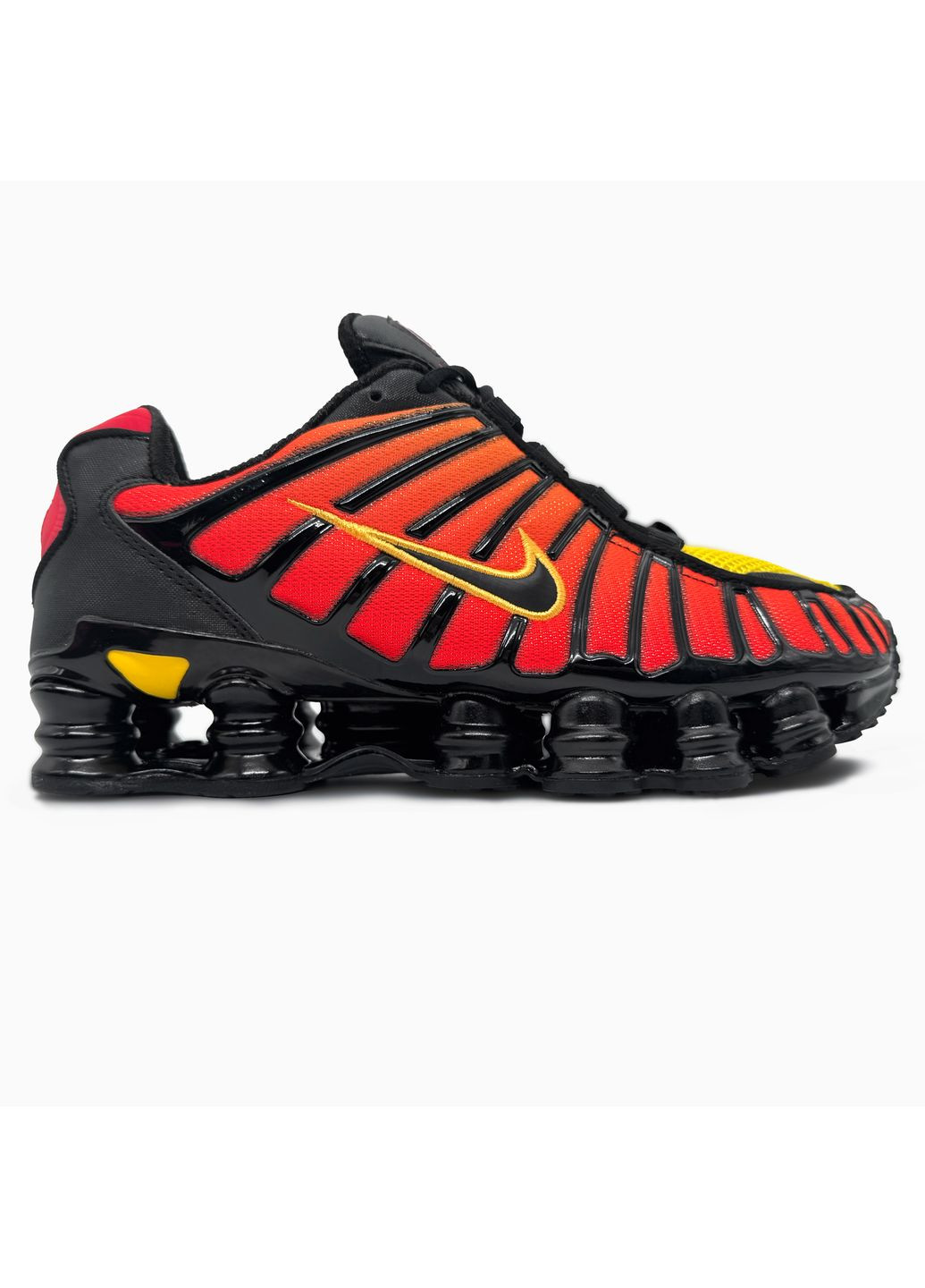 Чорні Осінні кросівки чоловічі nike shox tl black / orange найк шокс тл No Brand