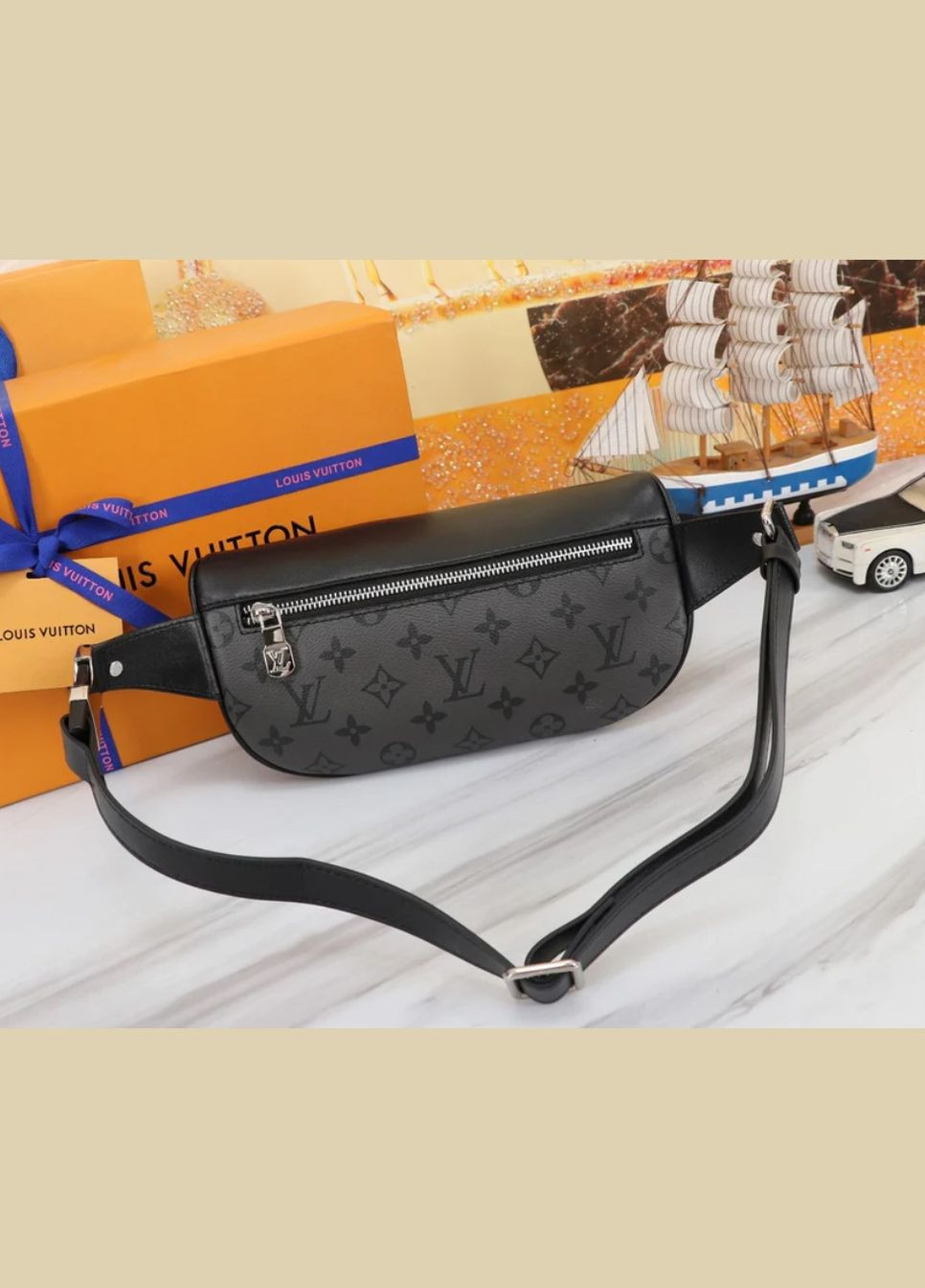 Мужская сумка на грудь (слинг), бананка (40298-2) LUX No Brand (322157416)