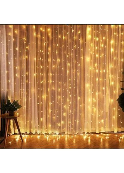 Гірлянда світлодіодна Штора 2х2м 360 LED Теплий білий (1502826503) No Brand (368754349)