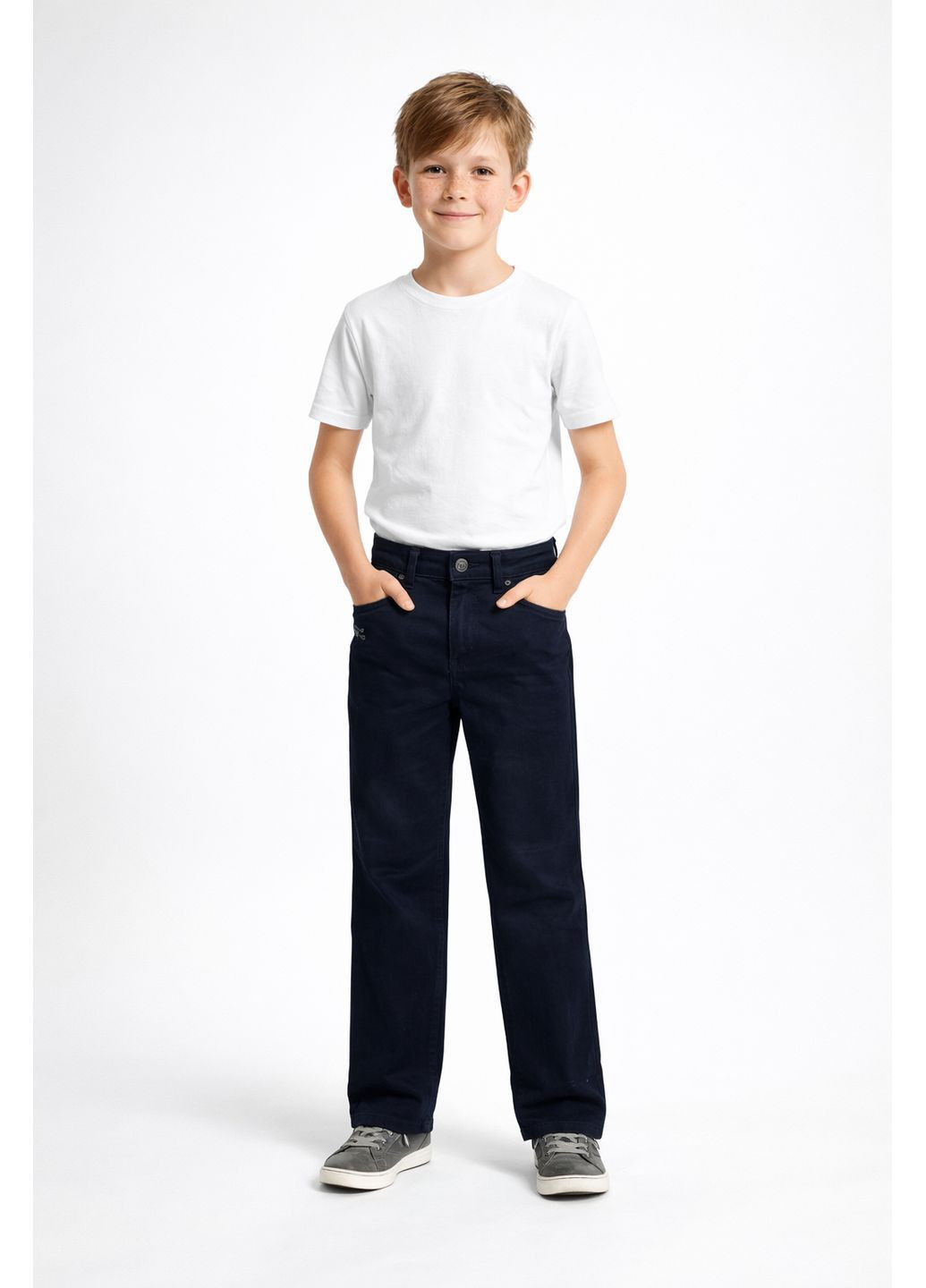 Дитячі брюки для хлопчика класичні темно-сині No Brand (372924869)