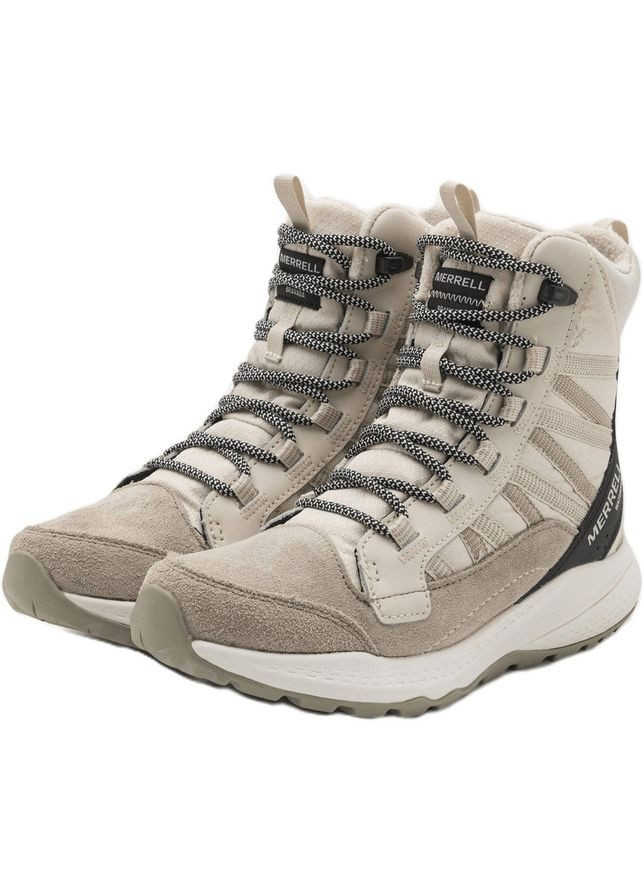 Бежевые зимние ботинки bravada edge 2 thermo mid wp 24.5 см (036.1019) Merrell жіночі