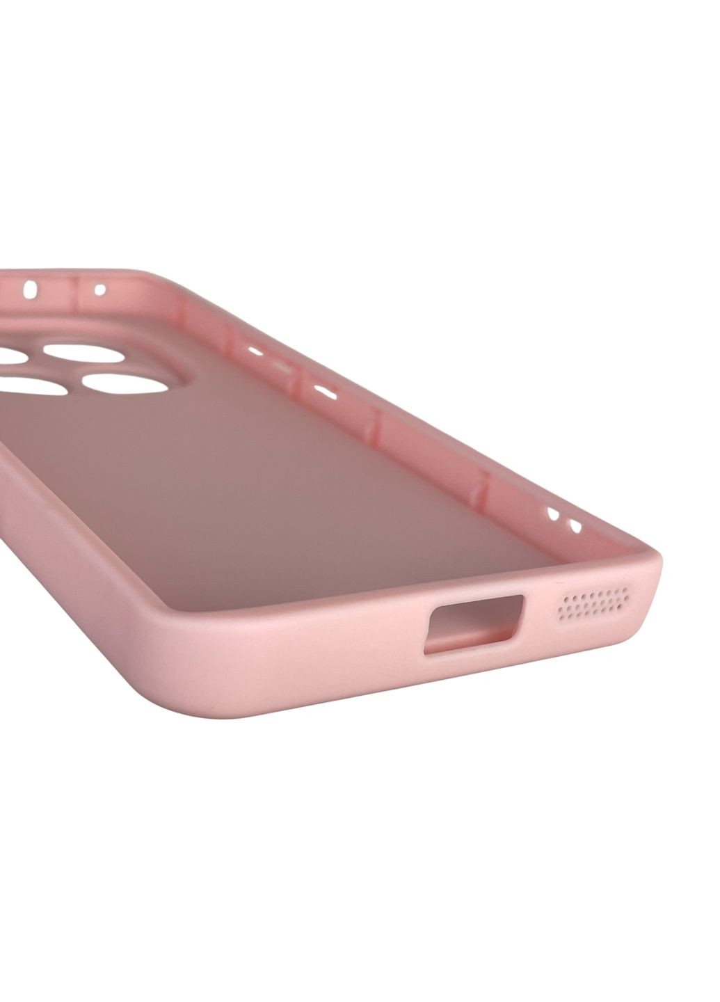 Чехол силиконовый Soft Touch с 3D принтом для Redmi Note 14 Pro 4G розовый (Полная защита камеры) Xiaomi (370671531)