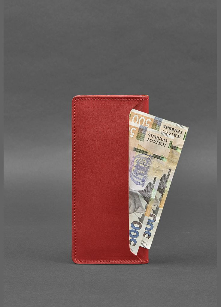 Шкіряне портмоне-купюрник 11.0 червоне (A-028053) BlankNote (328444657)